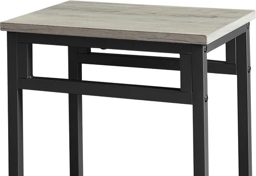 Vista 7 de Juego de comedor de 5 piezas, mesa de comedor con 4 taburetes, mesa de desayuno de cocina para el hogar, juego de mesa de bar, mesa de bar con 4