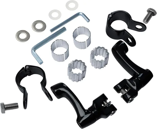 Vista 7 de TCT-MOTORPARTS Soportes de clavijas de pie de barra de carretera negro para Harley Touring 22/25/32/1.378 in