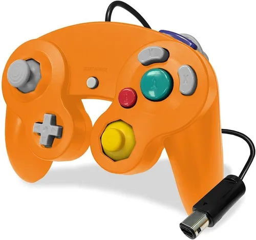 Vista 3 de Old Skool Controlador compatible con GamecubeWii - Naranja (Spice)