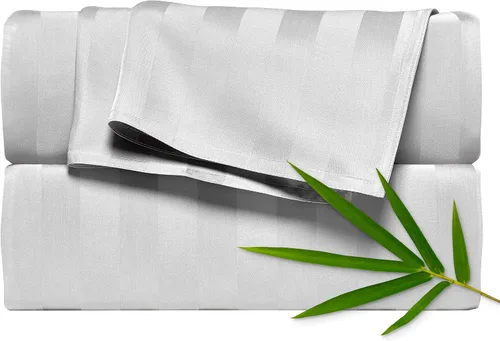 Vista 8 de Pure Bamboo Sábanas Twin, Juego de Sábanas de Cama de Viscosa 100% Orgánica Genuina Derivada de Bambú, Lujosamente Suaves y Refrescantes, Doble