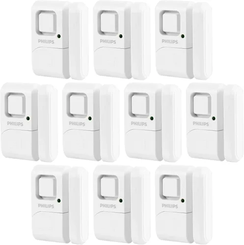 Vista 7 de Philips Alarma de seguridad personal para ventanas y puertas, paquete de 4