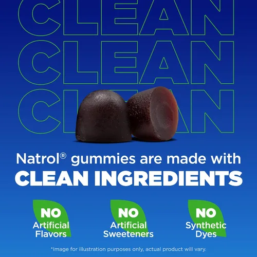 Vista 3 de Natrol Ashwagandha - Gomitas completas, soporte diario de estrés 3 en 1, apoya un mejor estado de ánimo, reduce el estrés ocasional y la fatiga, 30