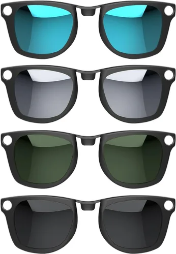 Vista 18 de 2 clips polarizados para Ray-Ban Meta Wayfarer y Gen 2 (RW4006/RW4012, talla M, 50-22), clip de cambio de color para protección UV Meta Wayfarer Gen