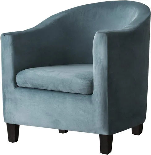 Vista 14 de Fundas de terciopelo para sillones, fundas de elastano para sillones, fundas elásticas para sillas de bañera, fundas protectoras para muebles, funda