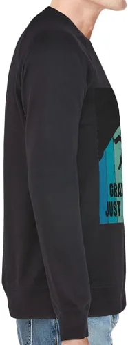 Vista 2 de Gravity Is a Myth Raglan Sweatshirt - Illustration Crewneck Sweatshirt - Printed Sweatshirt