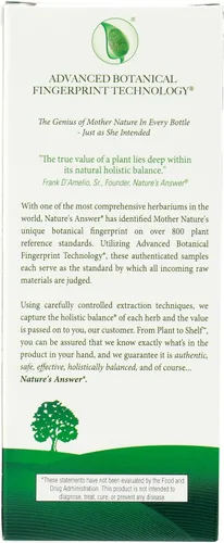 Vista 2 de Nature's Answer Sambucus Suplemento dietético, original para apoyo diario inmunológico y antioxidante, fabricado en los Estados Unidos, sin alcohol
