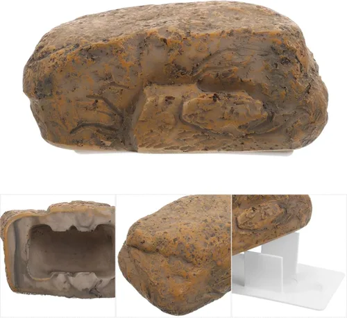 Vista 9 de 2pcs Waterproof Faux Rock Key Hider Box Outdoor Hidden Key Holder for Garden Yard Security Safe Storage with Resin Stone Appearance