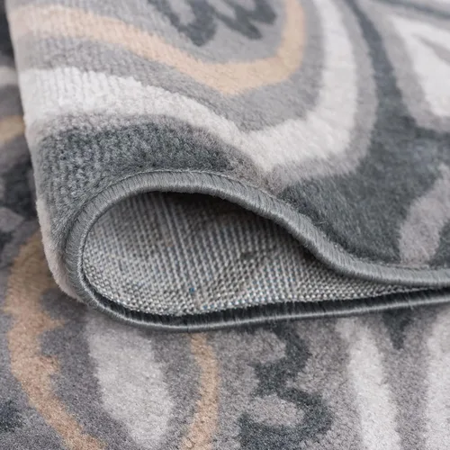Vista 5 de Piper - Alfombra pequeña de interior de 2 x 3 pulgadas, alfombra de área para cocina, baño, pasillo, entrada, alfombra floral color gris oscuro
