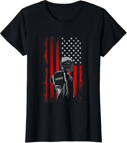 Vista 36 de Camiseta de fútbol americano, Negro