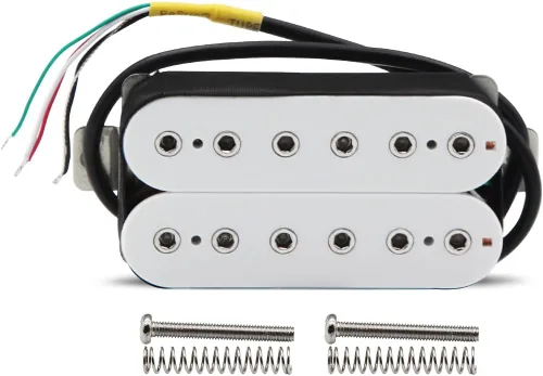 Vista 14 de FLEOR Pastillas de cuello para guitarra eléctrica Alnico 5 Humbucker de bobina doble - Negro