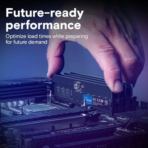 Vista 5 de Crucial RAM DDR5 de 8GB, 5600MHz (o 5200MHz o 4800MHz) Memoria de Escritorio, UDIMM de 288 pines, compatible con Intel Core de 13ª generación y AMD