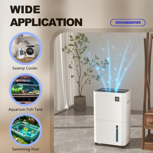 Vista 2 de Bomba Automática de Sumidero Pequeña para Deshumidificador, Elevación de 13 Pies, Control de Flujo de 4 Niveles, Bomba de Agua Sumergible con Sensor