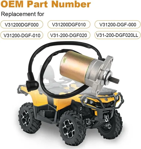 Vista 2 de Motor de arranque compatible con Can-Am DS70 DS90 2010-2013 Repuesto para DS70 Mini 2016-2018 2014-2015 DS90 Mini 2014-2015 V31200DGF000