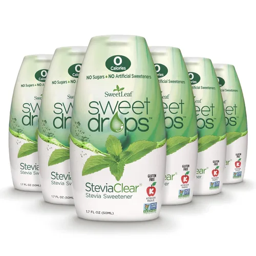 Vista 8 de SweetLeaf Stevia Drops Liquid Sweetener, SteviaClear - 1.7 Fl Oz, Pack of 2