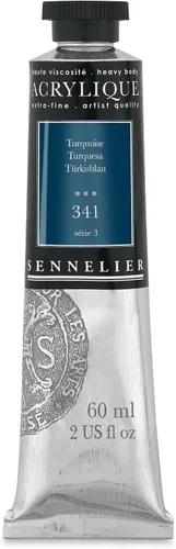Vista 82 de Sennelier Extra-Fine Artists' Acrílico, 2.0 fl oz, Anthraquinone Blue S5, 2.02 Fl Oz (Paquete de 1)