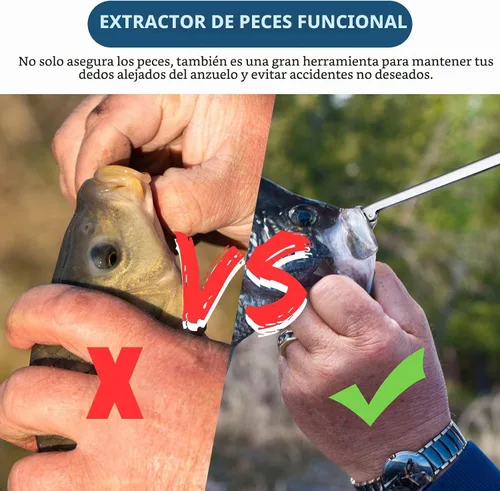 Vista 3 de Herramienta de extracción de anzuelos de acero inoxidable para pesca, 2