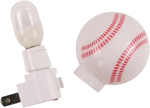 Vista 4 de Paquete de 2 luces LED de noche de color blanco cálido - Béisbol