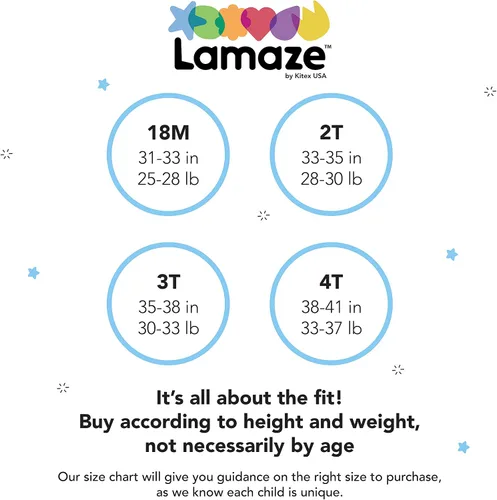Vista 3 de LAMAZE Pantalones de entrenamiento de algodón natural superpeinados para bebés paquete de 4