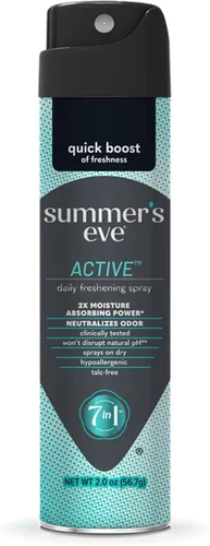 Vista 11 de Summer's Eve Spray femenino refrescante diario, Blissful Escape, 2 onzas Spray corporal diario sin talco para mujeres, cuidado femenino que