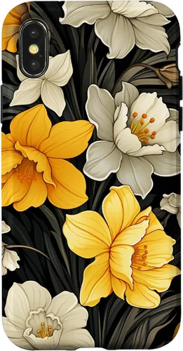 Vista 5 de Daffodil Flower Pattern Modern Floral Case for iPhone 17