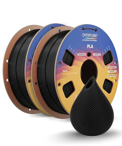 Vista 41 de OVERTURE Paquete de 10 filamentos PLA de 0.069 lbs (0.069 in), filamento de impresora 3D de herido ordenado, paquete de 10 bobinas de 2.2 libras