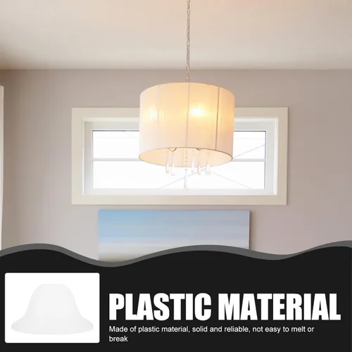 Vista 9 de EXCEART Juego de pantallas de herradura de plástico para lámparas de mesa, luces de piso, decorativas, fáciles de instalar