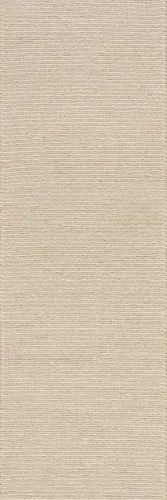 Vista 17 de Dash & Albert Hades Soumak Jute Rug, 2' X 3', Ivory Solid