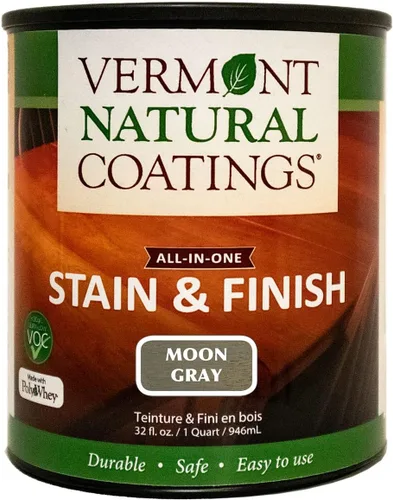 Vista 19 de Vermont Natural Coatings PolyWhey Stain & Finish - Champlain Blue - Cuarto de galón