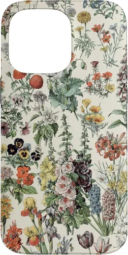 Vista 21 de Cute Flowers Vintage Botanical Flower Illustration Case for iPhone 17