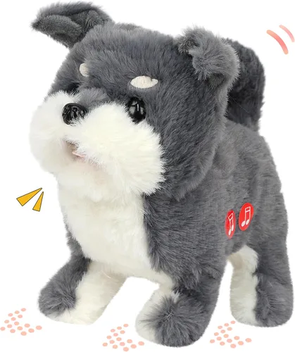 Vista 10 de Hopearl Juguete electrónico interactivo de conejo de peluche LED Hopping Rabbit Repeat What You Said para mascotas, juguete animado que canta, habla
