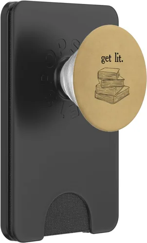 Vista 7 de Get Lit Reading Book Nerd Literatura divertida Profesor de inglés PopSockets PopGrip: Agarre intercambiable para teléfonos y tabletas PopSockets