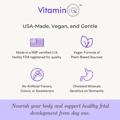 Vista 9 de Vitaminas prenatales de alimentos integrales (120 cápsulas), apoyo natural para la salud materna y fetal, multivitamínico prenatal para mujeres