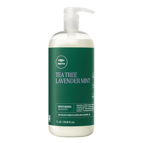 Vista 21 de Champú hidratante de lavanda y menta Tea Tree, hidrata + calma, para cabello grueso y seco
