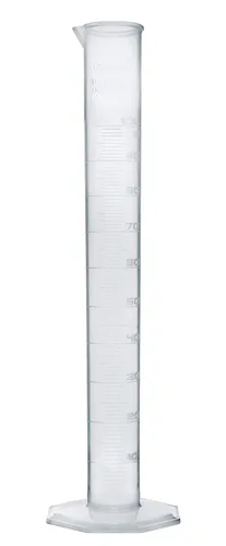 Vista 8 de EISCO Cilindro graduado, 0.3 fl oz - Clase A tolerancia octogonal base TPX plástico calidad industrial, autoclavable- Eisco Labs
