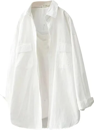 Vista 86 de Long Sleeve Shirts for Women Spring Summer Dressy Casual Button Down Plus Size Tops Office Work Blouses