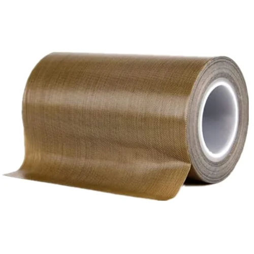 Vista 18 de Cinta de teflón, cinta de 1/2 pulgada x 10 metros x 0.18mm de baja fricción, cinta adhesiva resistente a altas temperaturas, resistente a la Marrón