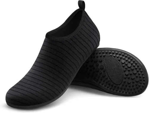Vista 2 de Homitem Zapatos de agua para hombre y mujer, zapatos de playa descalzos, zapatos de piscina de secado rápido, calcetines de yoga para mujeres