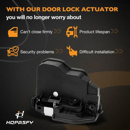 Vista 6 de HQPASFY Actuador de puerta lateral izquierda del lado del conductor con motor de cierre de puerta eléctrica Compatible con BMW E60 E65 E70 E90 E92