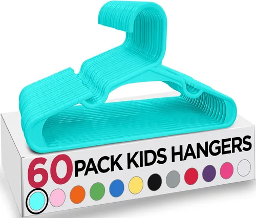 Vista 44 de Utopia Home Paquete de 20 Perchas para Niños - Perchas de Plástico para Bebé de 11.5 Pulgadas para Armario - Perchas para Niños para Ropa y Percha