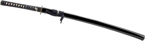 Vista 3 de Handmade Sword - Espada Katana de entrenamiento Iaido sin afilar de acero inoxidable, hecha a mano, espada completa, vaina negra