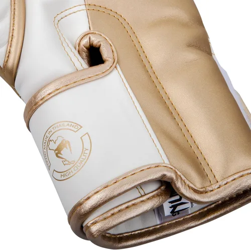 Vista 5 de Venum Espinilleras Elite Standup Blanco/Dorado
