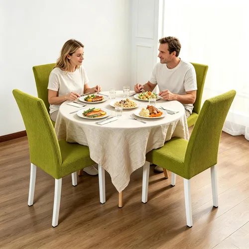 Vista 19 de PETCUTE Fundas elásticas para sillas de comedor, fundas elásticas antideslizantes para sillas de comedor, color gris, paquete de 2