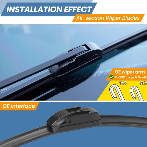 Vista 2 de GSPSCN - Escobillas del limpiaparabrisas para Mini Cooper R50 R53 2006-2005, R56 12-07