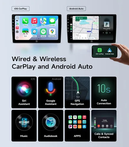Vista 3 de Estéreo de radio de coche para Ford F150 2009-2014, inalámbrico CarPlay