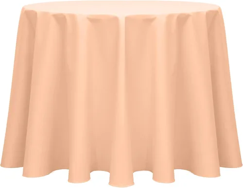 Vista 4 de Ultimate Textile Mantel redondo de sarga de polialgodón de 102 pulgadas, color amarillo limón