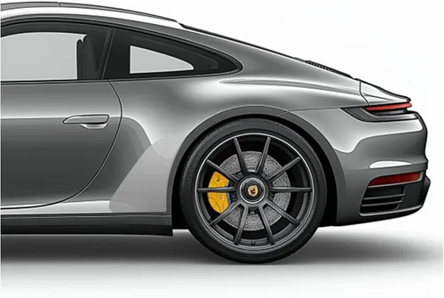 Vista 23 de Adhesivos de vinilo para guardabarros laterales con chip de roca lateral compatibles con Porsche 911 996 997 991 992 (991, azul)