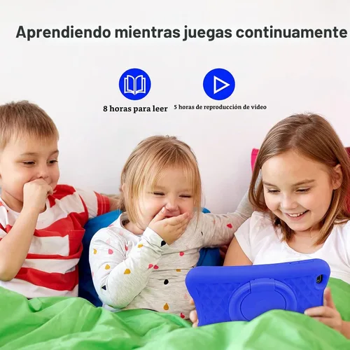 Vista 7 de PRITOM Tablet Android Quad Core de 8 pulgadas, 64 GB, WiFi, Bluetooth, cámara dual, educación, juegos, control parental, software para niños