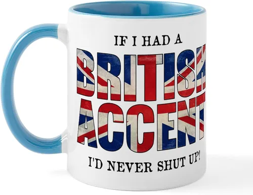 Vista 32 de CafePress British American Translations Taza de café de cerámica (11 oz)