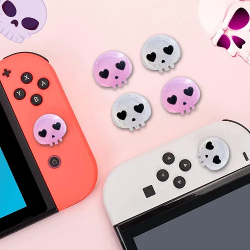 Vista 21 de PERFECTSIGHT Juego de 4 fundas para palanca de mando para Switch Lite/OLED, para Nintendo Switch, para Switch Lite/OLED, cubierta de botón analógica