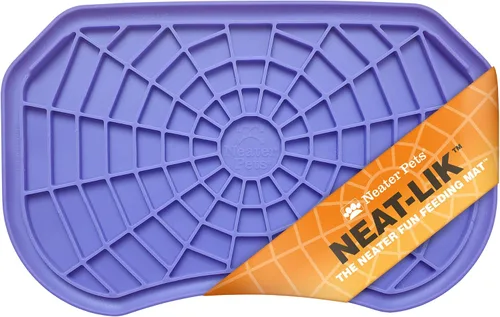 Vista 10 de Neater Pets Neat-LIK - Tapete para lamer perros, gatos, cachorros, reduce la ansiedad y el aburrimiento, alimentador lento de mantequilla de maní